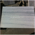 Placa de grano de madera de mármol de grano de madera blanca natural